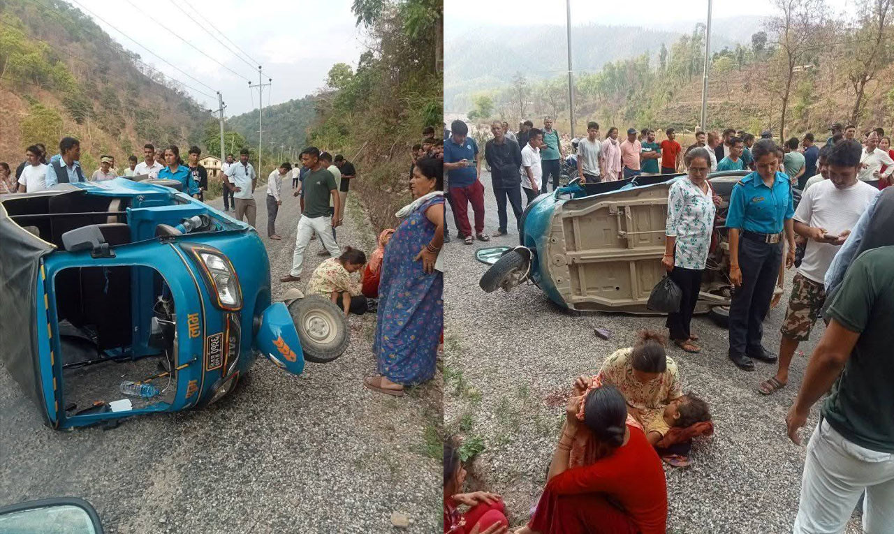 डडेल्धुरामा अटो दुर्घटना: बालकको मृत्यु, दुई घाइते