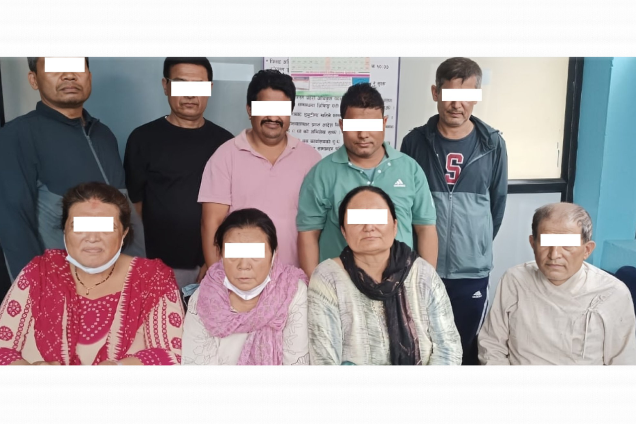 काठमाडौंमा जुवा खेलिरहेको अवस्थामा नगदसहित ९ जना पक्राउ