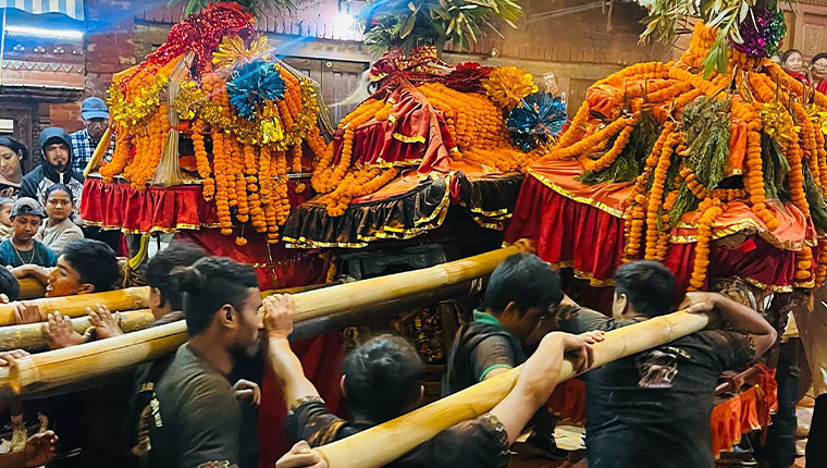 चाँगुनारायणमा पाँचदिने खट जात्रा सम्पन्न