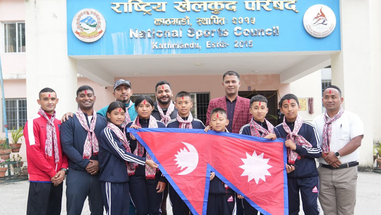 दक्षिण एसियाली युथ जुडो प्रतियोगितामा भाग लिन नेपाली टोली भुटान प्रस्थान